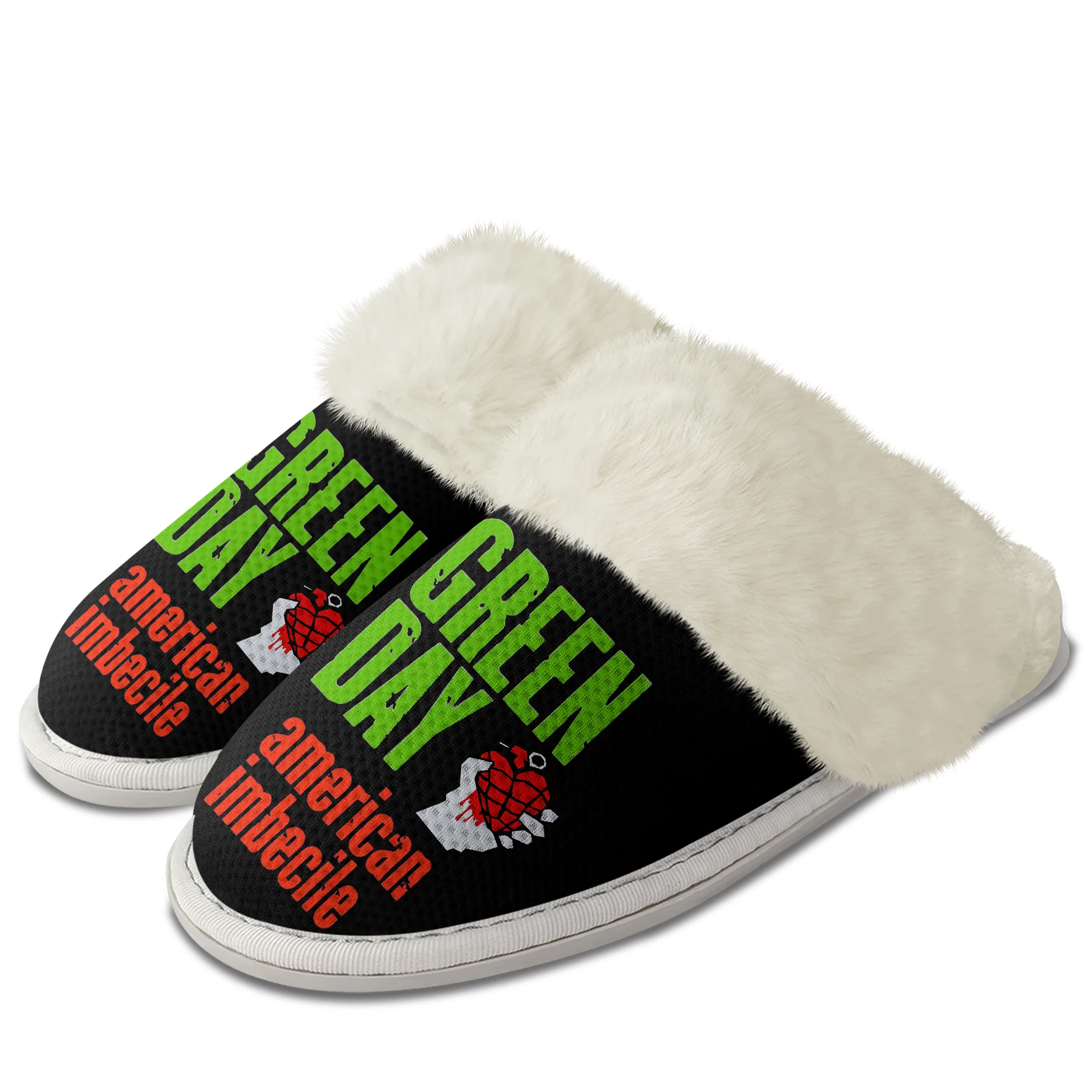 Green Day Pop Rock Band Plush Slippers Keep Warm Shoes Men Womens Home Cotton Bedroom Customized Thermal Lightweight Slipper
Green Day Pop Rock Band Plush Slippers Keep Warm Shoes Men Womens Home Cotton Bedroom Customized Thermal Lightweight Slipper