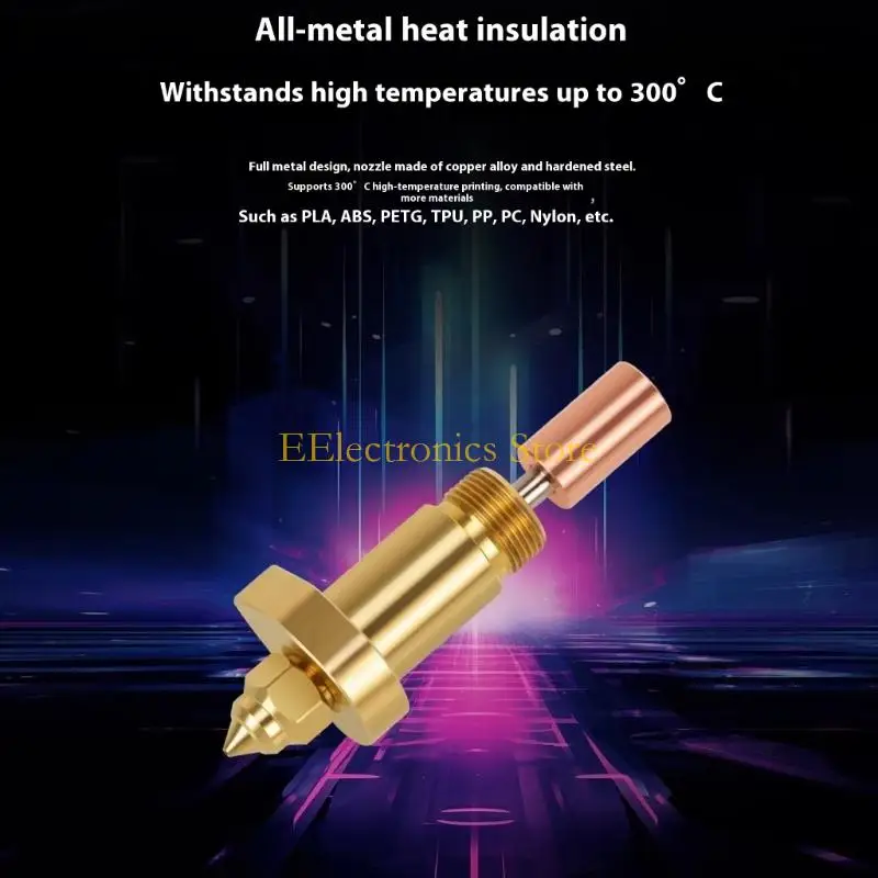 B03C Multiple Diameter Chromiumoxide Bronze Outlet Heating Block Upgraded for Smooth Thread Stream
B03C Multiple Diameter Chromiumoxide Bronze Outlet Heating Block Upgraded for Smooth Thread Stream