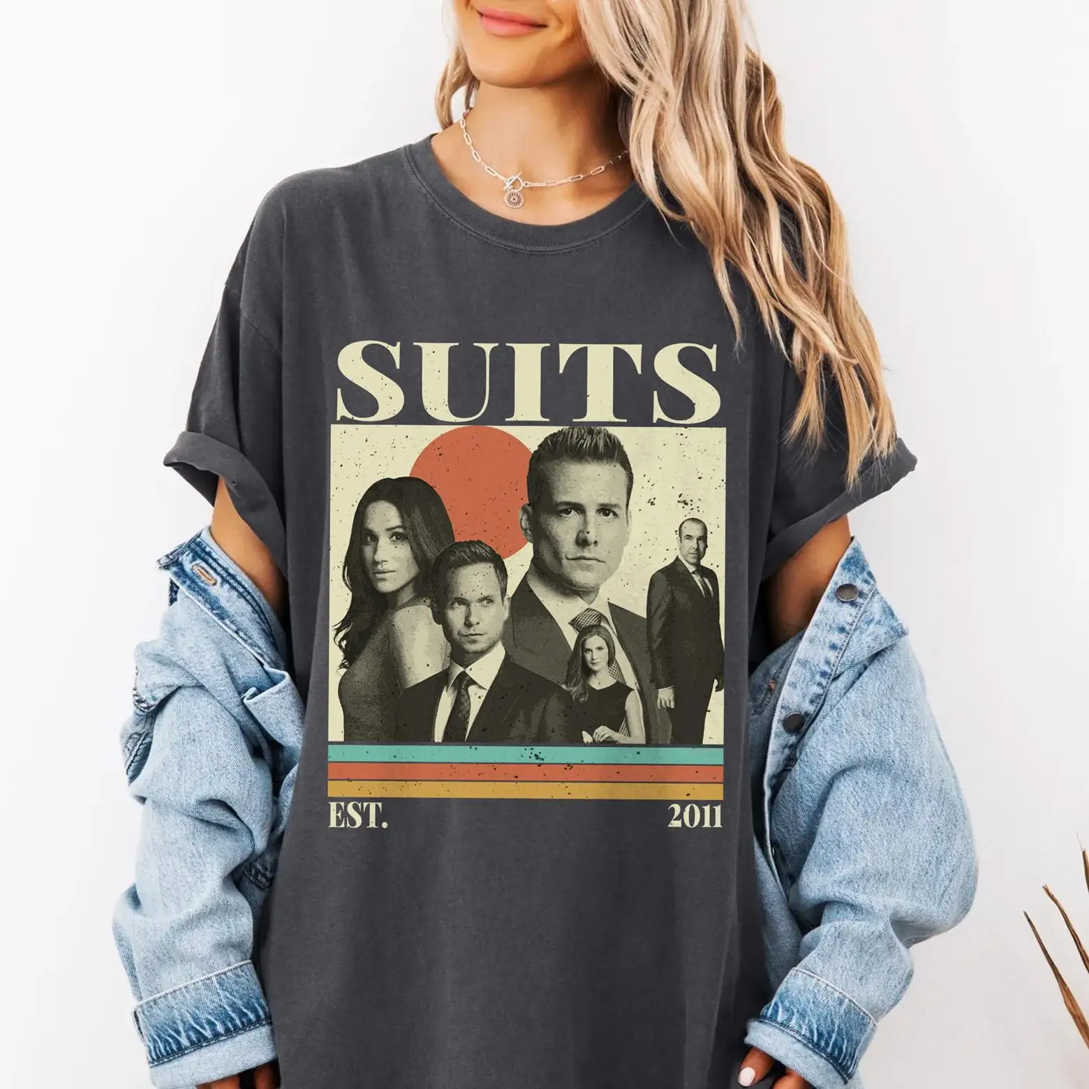 Футболка в стиле ретро из фильма «Костюмы», рубашка из сериала «Костюмы», рубашка Harvey Spectre, Donna Paulson, футболка в стиле ретро с подсветкой You've Been
Футболка в стиле ретро из фильма «Костюмы», рубашка из сериала «Костюмы», рубашка Harvey Spectre, Donna Paulson, футболка в стиле ретро с подсветкой You've Been