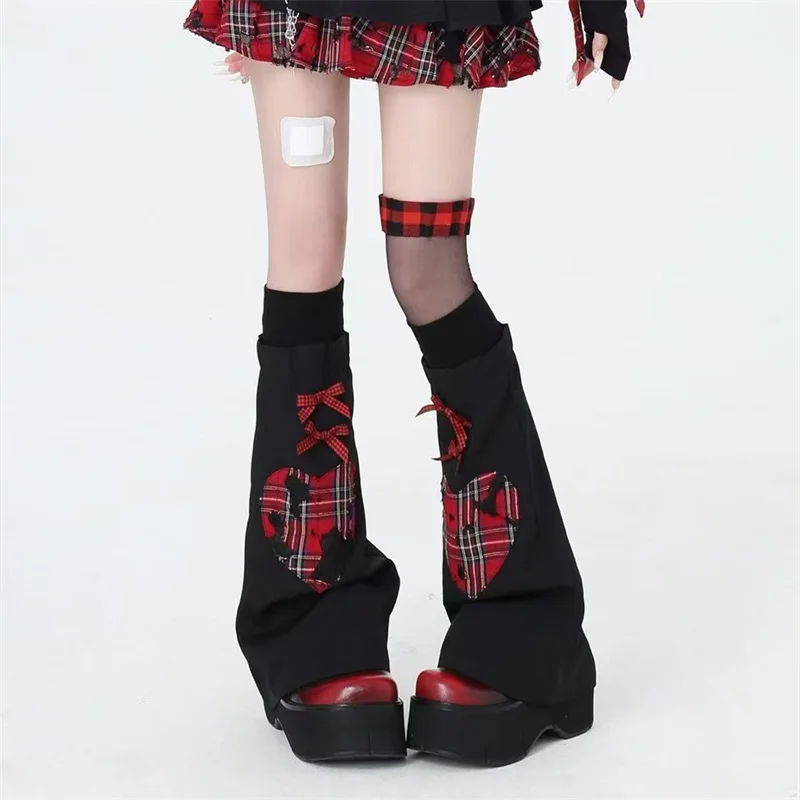 New Womens Punk Style Knee Socks Fashion Heart Plaid Pattern Flared Leg Warmers Leg Sleeves for Themed Party Outdoor
New Womens Punk Style Knee Socks Fashion Heart Plaid Pattern Flared Leg Warmers Leg Sleeves for Themed Party Outdoor
