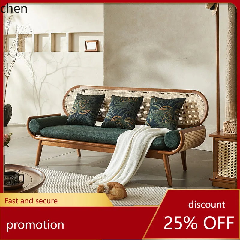 HT Solid Wood Real Rattan Woven Sofa Three-Seater Simple Modern Homestay Rattan Sofa Living Room Leisure Sofa Chair
HT Solid Wood Real Rattan Woven Sofa Three-Seater Simple Modern Homestay Rattan Sofa Living Room Leisure Sofa Chair