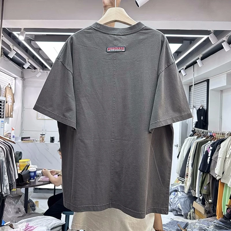 23SS High quality Patchwork English Letter Printing T-shirt Men Women Best Quality Vintage T Shirt Tops Tee Wholesale Clothes
23SS High quality Patchwork English Letter Printing T-shirt Men Women Best Quality Vintage T Shirt Tops Tee Wholesale Clothes