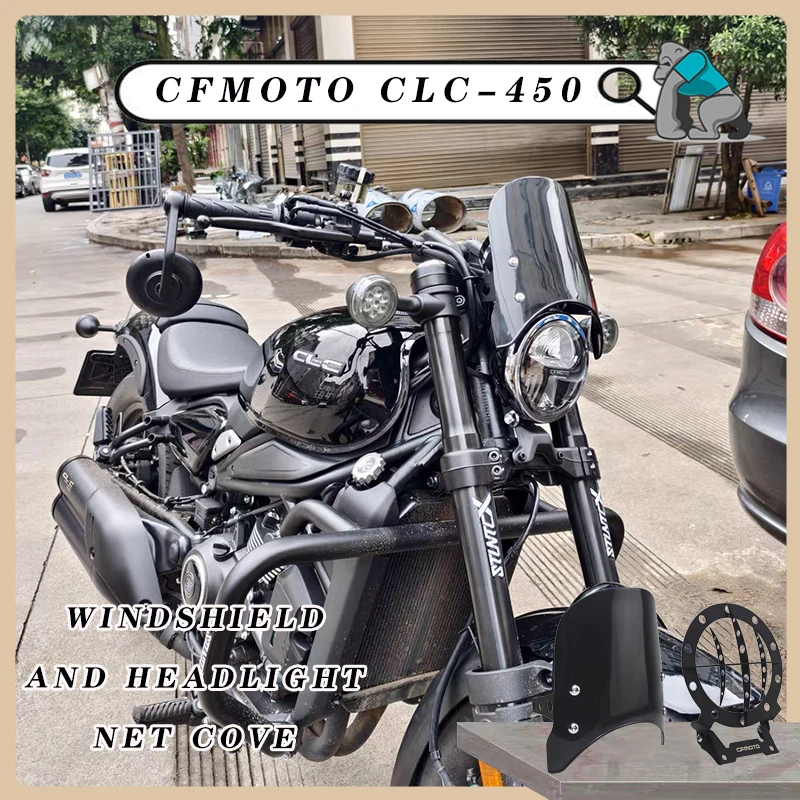 Customized For CFMOTO CLC450 clc-450 Headlight Guard With ABS Plastic Screen Headlight Fairing Windshield Cover
Customized For CFMOTO CLC450 clc-450 Headlight Guard With ABS Plastic Screen Headlight Fairing Windshield Cover