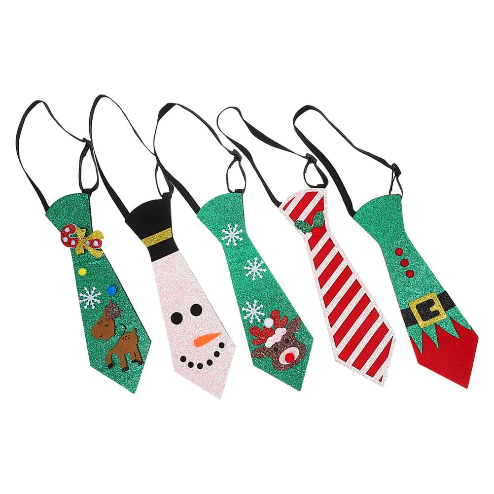5Pcs Christmas Neckties for Boys Festive Holiday Ties Snowflake Tree Pattern Cute Stylish Outfit for Party Performance Wear
5Pcs Christmas Neckties for Boys Festive Holiday Ties Snowflake Tree Pattern Cute Stylish Outfit for Party Performance Wear