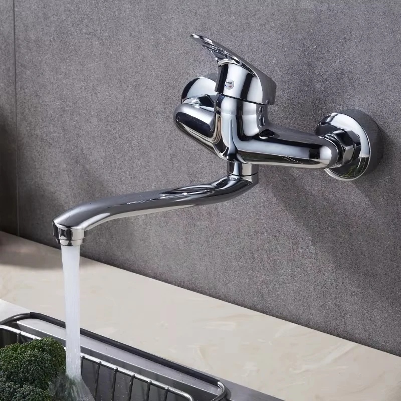 Double Hole Sink Faucet Kitchen Faucets Bathtub Faucet Wall Mounted Hot&Cold Water Mixer Tap Single Handle Chrome Taps
Double Hole Sink Faucet Kitchen Faucets Bathtub Faucet Wall Mounted Hot&Cold Water Mixer Tap Single Handle Chrome Taps