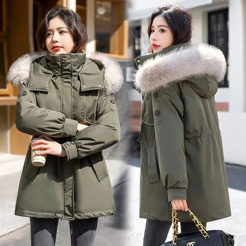 2023 New New Women Winter Jacket Casual Long Coat Wool Liner Hooded Parkas With Fur Collar Female Cotton Warm Snow Outwear
2023 New New Women Winter Jacket Casual Long Coat Wool Liner Hooded Parkas With Fur Collar Female Cotton Warm Snow Outwear