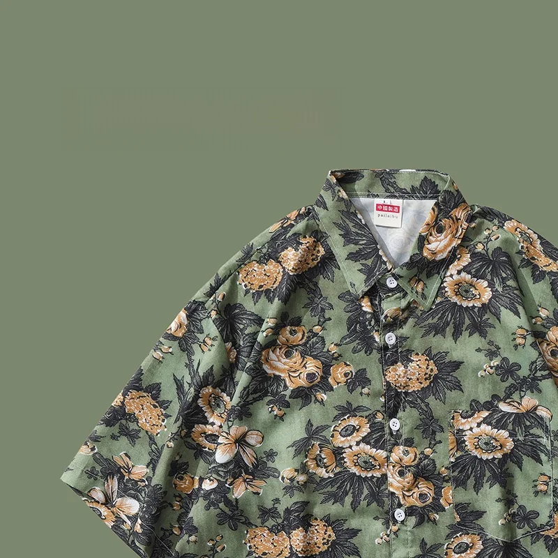 Hawaii Beach Floral irt Мужские ort Sve Trendy Brand Couple's Vaion 7-Sve Vintage American Sle Loose Fit irt
Hawaii Beach Floral irt Мужские ort Sve Trendy Brand Couple's Vaion 7-Sve Vintage American Sle Loose Fit irt