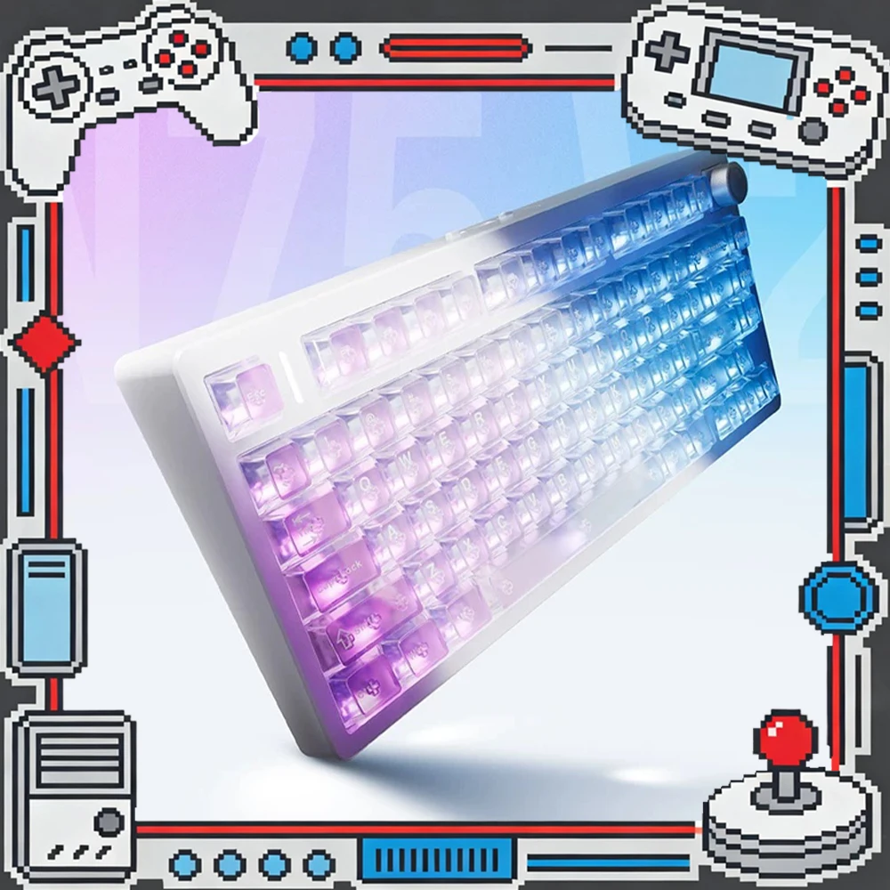 VGN N75 V2 Wireless Keyboard Full key Hot Plug E-sports Keyboard 8000mAh Large Battery Capacity Gasket Structure Pc Accessories
VGN N75 V2 Wireless Keyboard Full key Hot Plug E-sports Keyboard 8000mAh Large Battery Capacity Gasket Structure Pc Accessories