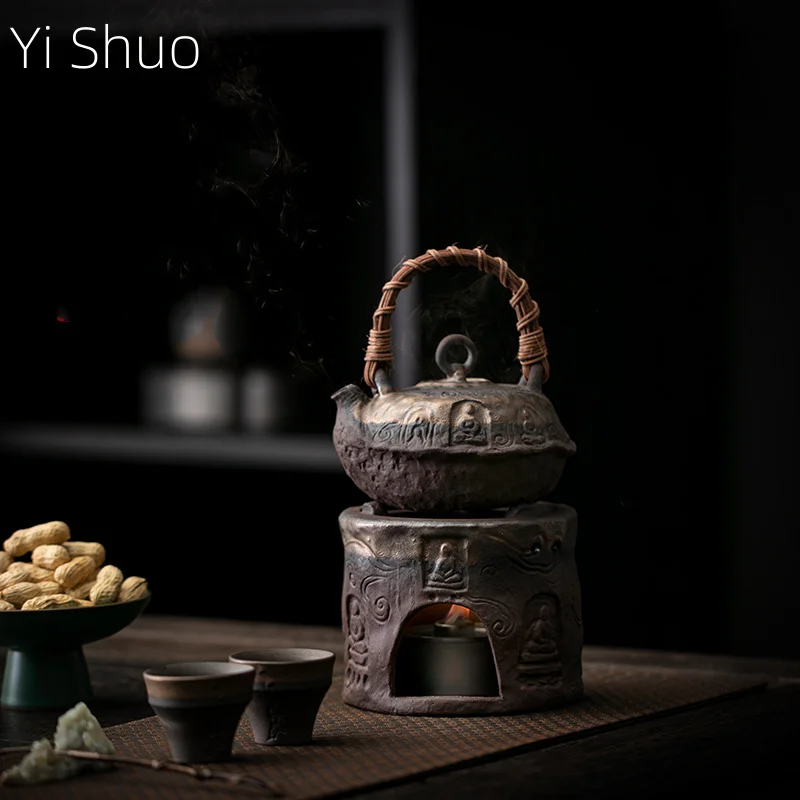 Dunhuang Beam Pot Набор для приготовления чая Ретро Грубая керамика Спиртовая нагревательная печь Печь для заваривания чая Свеча Теплый чайный сервиз Чайник
Dunhuang Beam Pot Набор для приготовления чая Ретро Грубая керамика Спиртовая нагревательная печь Печь для заваривания чая Свеча Теплый чайный сервиз Чайник