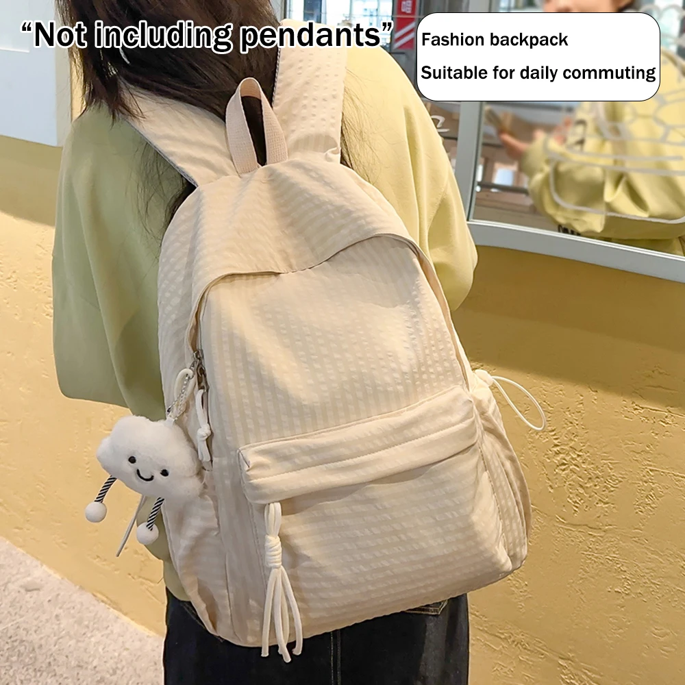 Minimalist Textured Fashion Backpack, Large Capacity Lightweight Daypack for Daily Commute, School, Travel & Casual Outings
Minimalist Textured Fashion Backpack, Large Capacity Lightweight Daypack for Daily Commute, School, Travel & Casual Outings