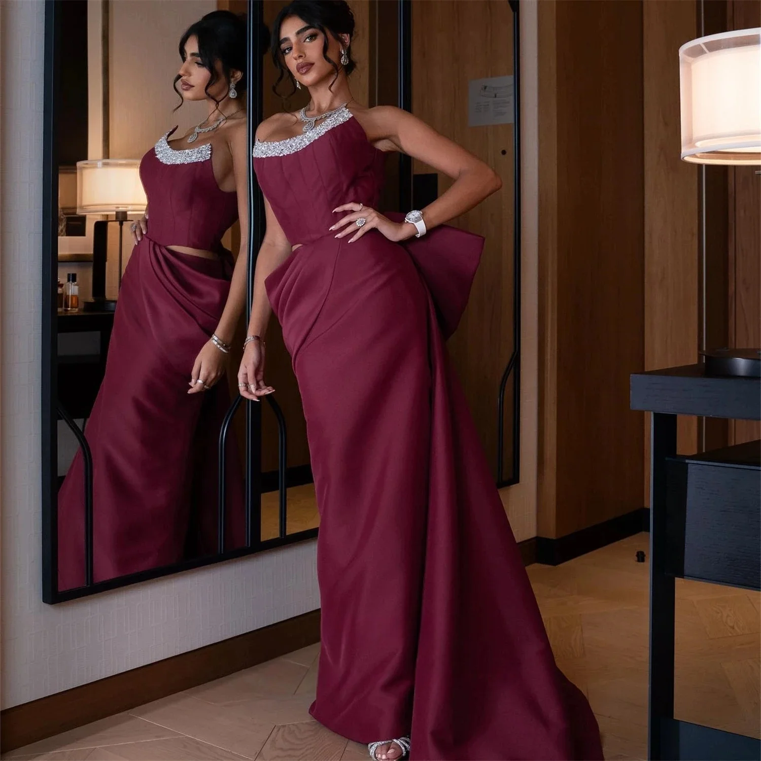 Formal Beaded Long Bespoke Occasion Gown Evening Dresses Pastrol Unisex Jersey Retro Dubai Saudi Arabic Prom Customized
Formal Beaded Long Bespoke Occasion Gown Evening Dresses Pastrol Unisex Jersey Retro Dubai Saudi Arabic Prom Customized