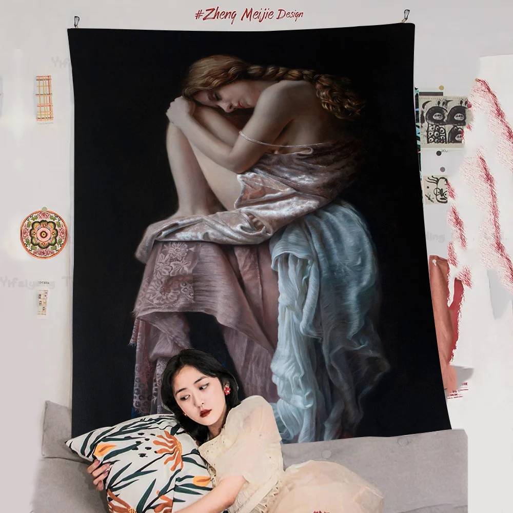 Sexy Lady Woman Oil Wall Tapestry Bohemian Wall Tapestries Mandala Wall Hanging Home Decor
Sexy Lady Woman Oil Wall Tapestry Bohemian Wall Tapestries Mandala Wall Hanging Home Decor
