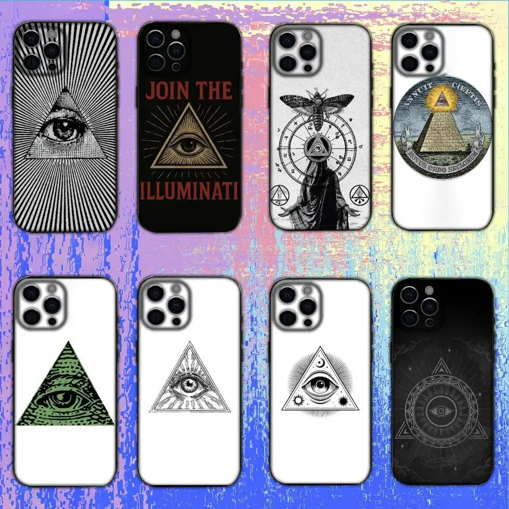 I-Illuminati Phone Case For iPhone17,16,15,14,13,12 Plus,Max Soft Silicone Black Cover
I-Illuminati Phone Case For iPhone17,16,15,14,13,12 Plus,Max Soft Silicone Black Cover