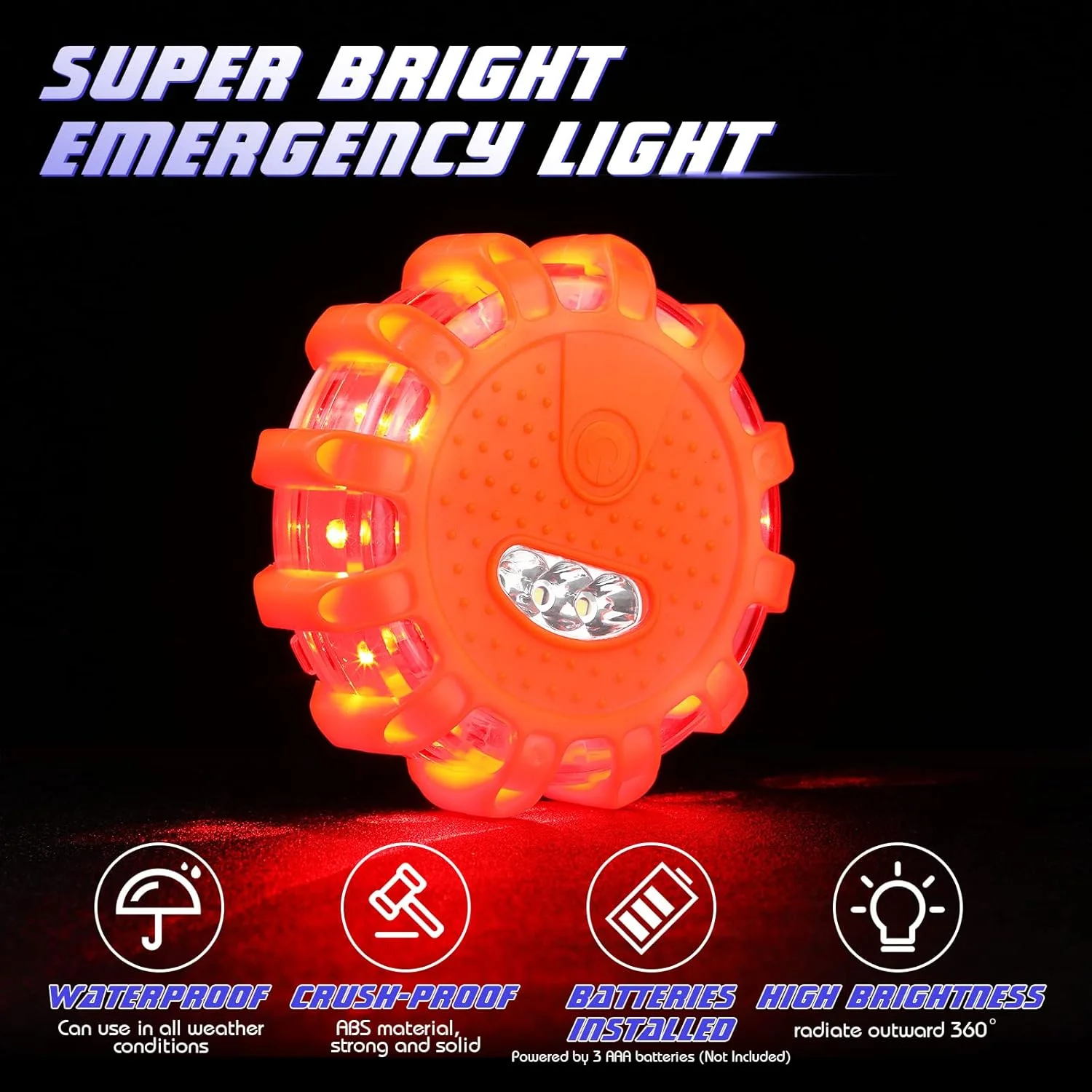 Светодиодный придорожный фонарь безопасности Аварийный фонарь Мигающий предупредительный световой сигнал Массовый маяк придорожной безопасности с магнитным основанием
Светодиодный придорожный фонарь безопасности Аварийный фонарь Мигающий предупредительный световой сигнал Массовый маяк придорожной безопасности с магнитным основанием