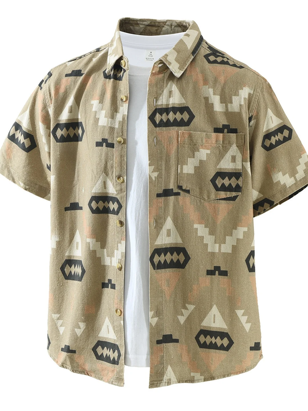 Men's Cotton Linen Short Sleeve Shirt Casual Breathable Mixed Fabric Summer New Style Trendy Printed Loose Fit Regular Length
Men's Cotton Linen Short Sleeve Shirt Casual Breathable Mixed Fabric Summer New Style Trendy Printed Loose Fit Regular Length