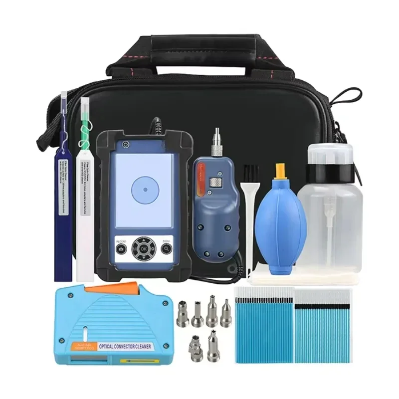 Набор инструментов для инспекции и очистки оптических коннекторов: микроскоп для контроля торцевых поверхностей оптоволокна
Набор инструментов для инспекции и очистки оптических коннекторов: микроскоп для контроля торцевых поверхностей оптоволокна