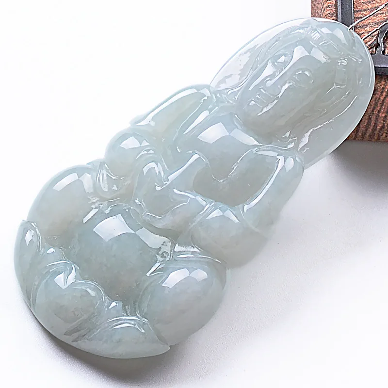 Burmese Jadeite Jade Pendant, Icy And Smooth, Men'S Guanyin Bodhisattva
Burmese Jadeite Jade Pendant, Icy And Smooth, Men'S Guanyin Bodhisattva
