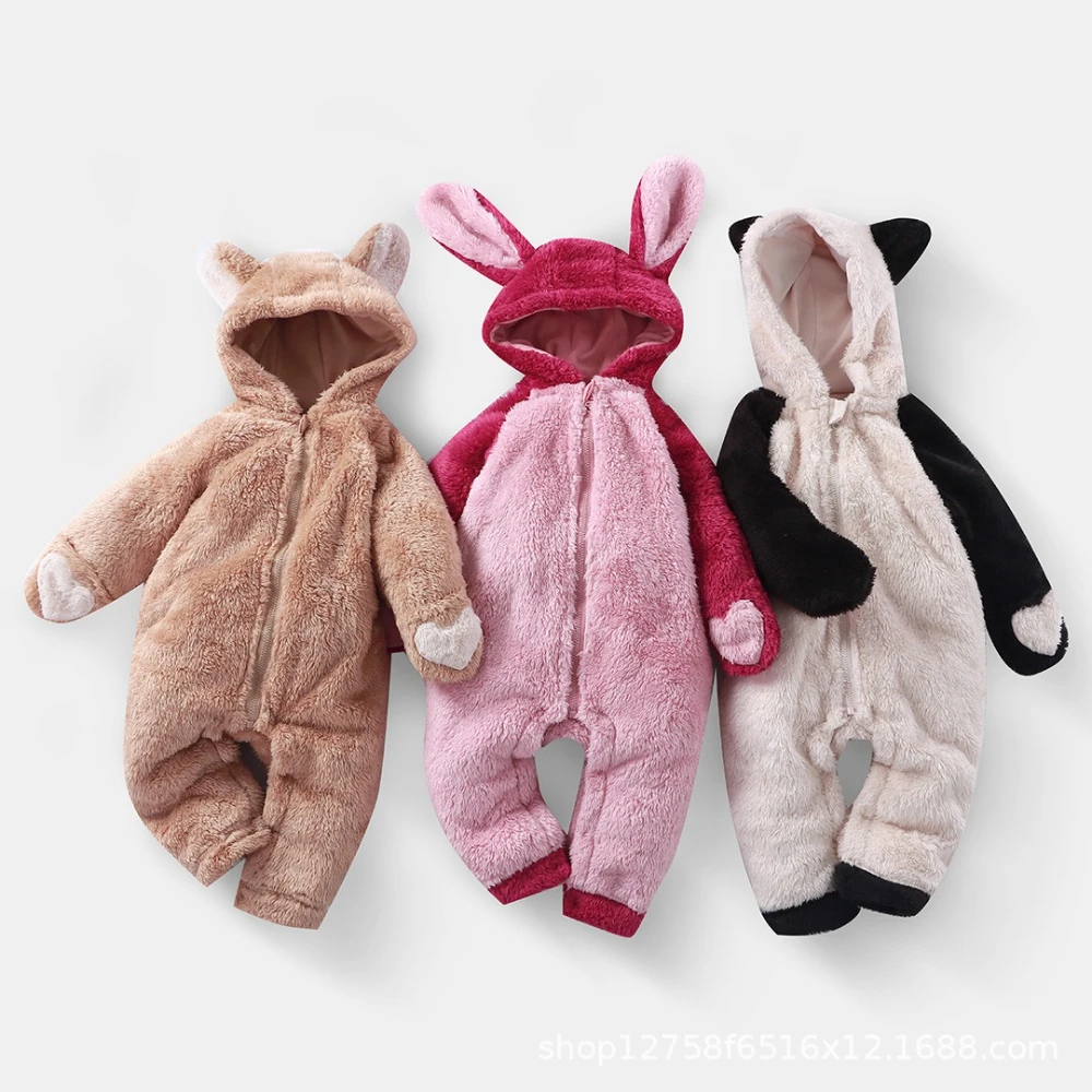 Winter New 0-2 Year Old Baby Warm Climbing Suit Little Rabbit Panda Plush Jumpsuit Zipper Style Comfortable Home Casual Cute
Winter New 0-2 Year Old Baby Warm Climbing Suit Little Rabbit Panda Plush Jumpsuit Zipper Style Comfortable Home Casual Cute