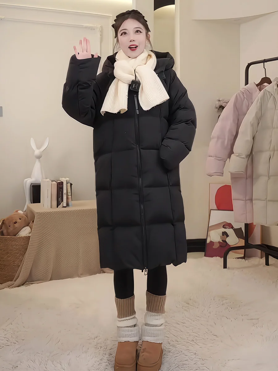 Женская зимняя пуховая куртка-пуховик Cloud Bla Cloud, теплая, до колен, с капюшоном, из белого пуха, повседневная, свободного кроя
Женская зимняя пуховая куртка-пуховик Cloud Bla Cloud, теплая, до колен, с капюшоном, из белого пуха, повседневная, свободного кроя