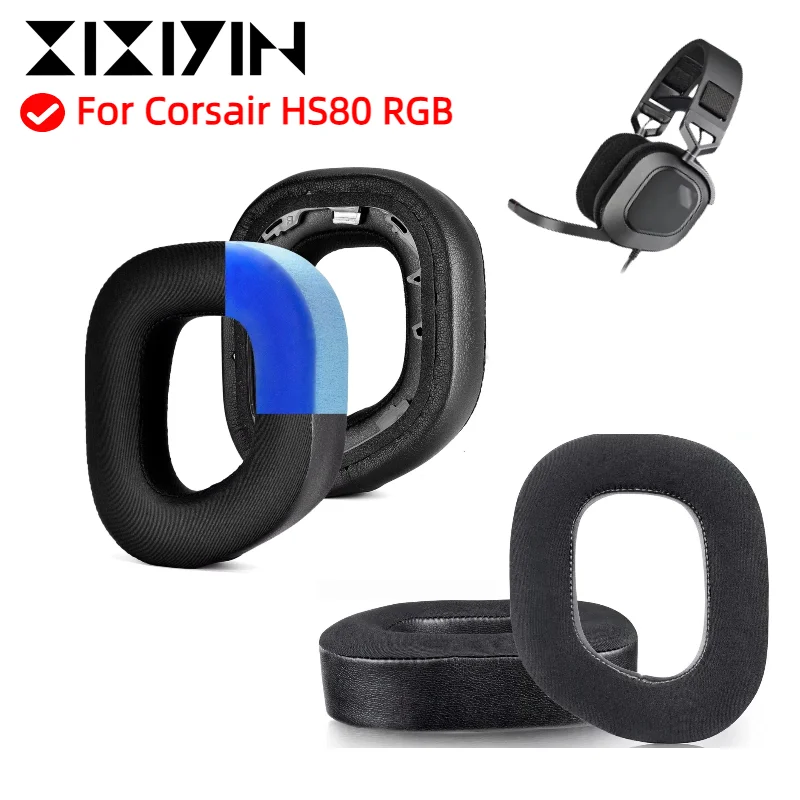 Ear pads for Corsair HS80 RGB Headphones Replacement/Ear covers Earmuffs Ear pillows Ear cushions headband rubber
Ear pads for Corsair HS80 RGB Headphones Replacement/Ear covers Earmuffs Ear pillows Ear cushions headband rubber