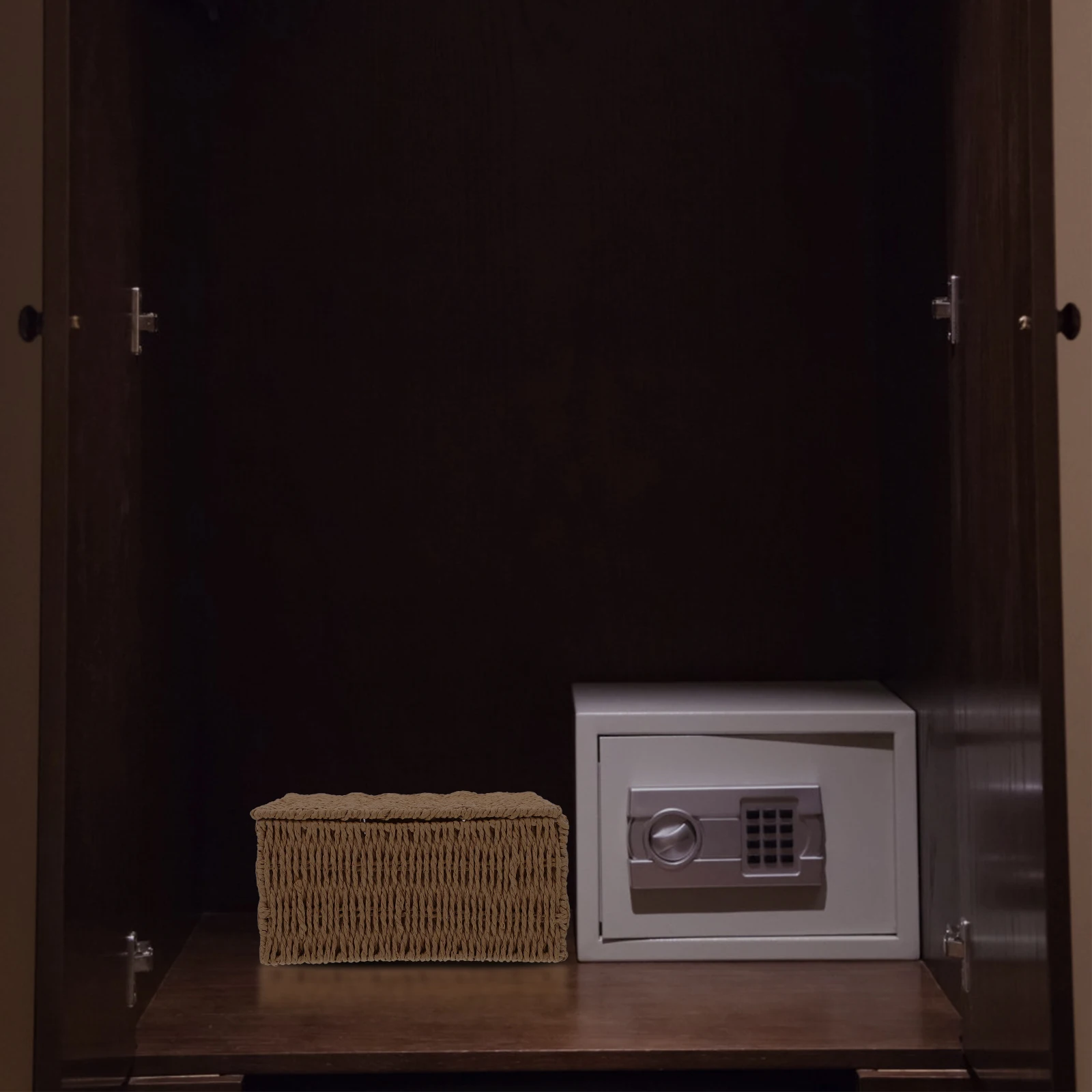 1pc Woven Storage Box Multifunctional Household Organizer Snack Basket Desktop Sundry Holder Practical Basket
1pc Woven Storage Box Multifunctional Household Organizer Snack Basket Desktop Sundry Holder Practical Basket