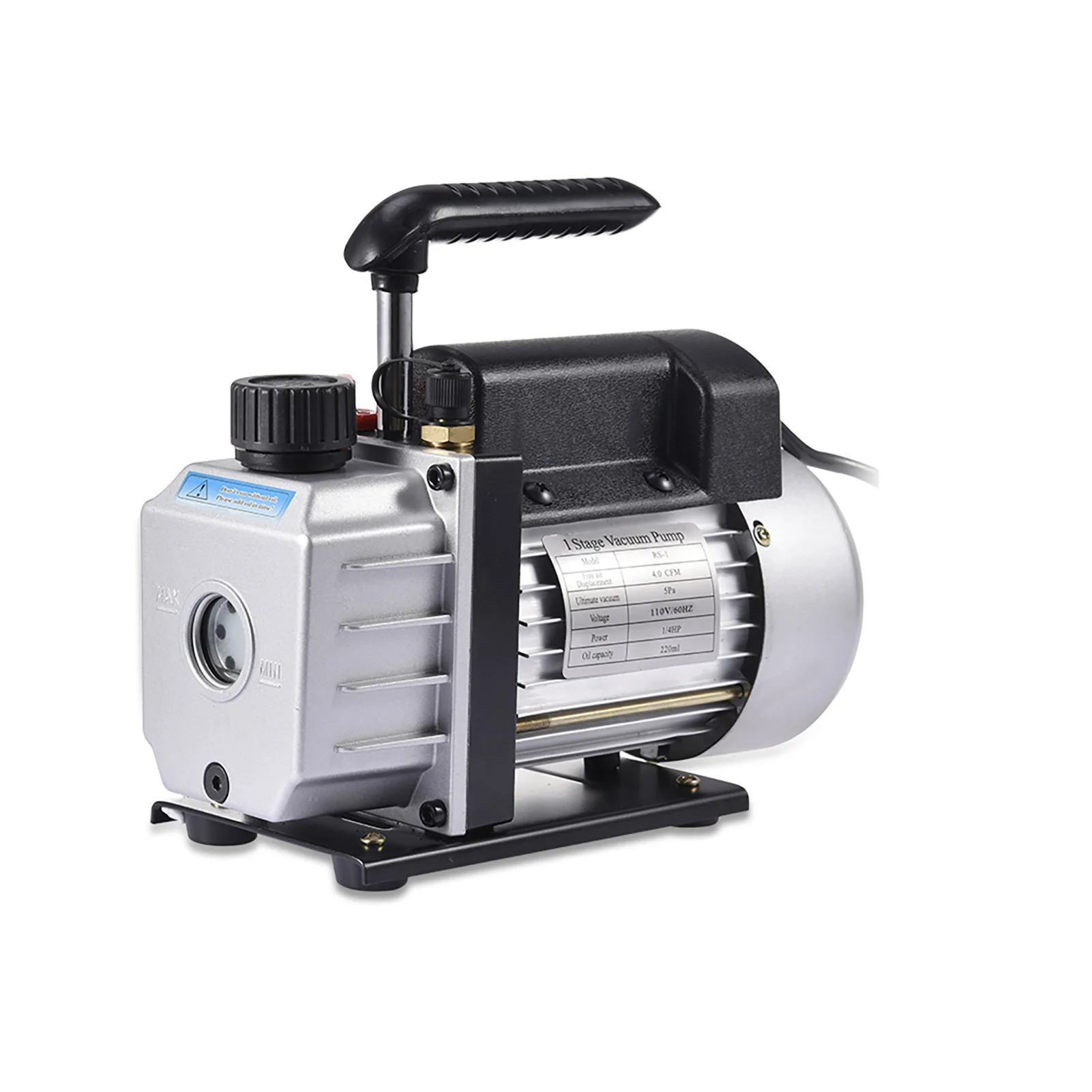 4 CFM Air Vacuum Pump 1/4 HP, 110V Auto Air Conditioner Vacuum Pump, AC Repair Tools, No Oil Included, for Industrial Refrigeration Repair Vacuum Packaging
4 CFM Air Vacuum Pump 1/4 HP, 110V Auto Air Conditioner Vacuum Pump, AC Repair Tools, No Oil Included, for Industrial Refrigeration Repair Vacuum Packaging