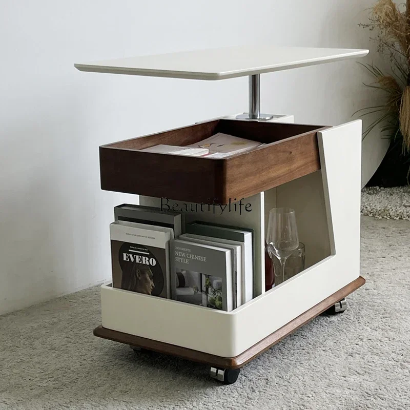 Removable coffee table retro living room small apartment sofa side cabinet with wheel trolley
Removable coffee table retro living room small apartment sofa side cabinet with wheel trolley