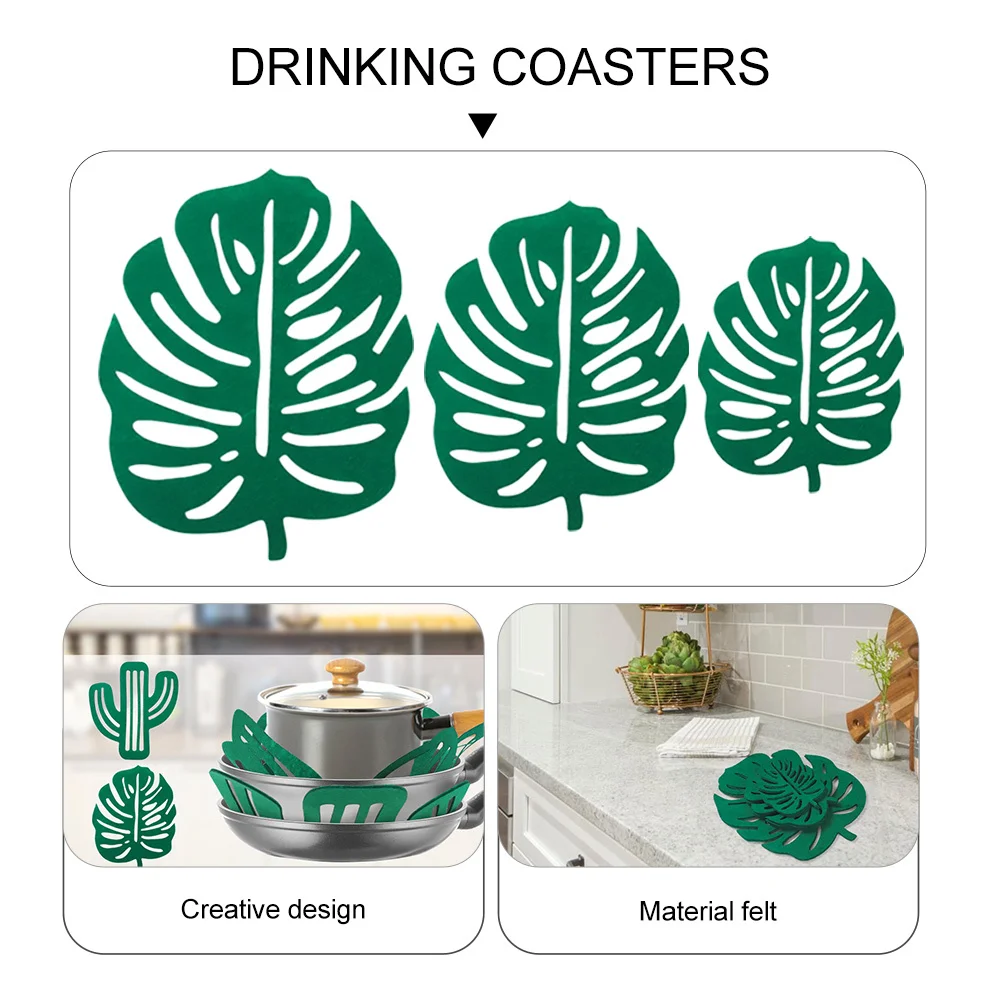 24Pcs Monstera Felt Heat Insulated Cup Mat Pot Pad for Household Table Decoration and Banquet Use Monstera Felt Cup Mat
24Pcs Monstera Felt Heat Insulated Cup Mat Pot Pad for Household Table Decoration and Banquet Use Monstera Felt Cup Mat