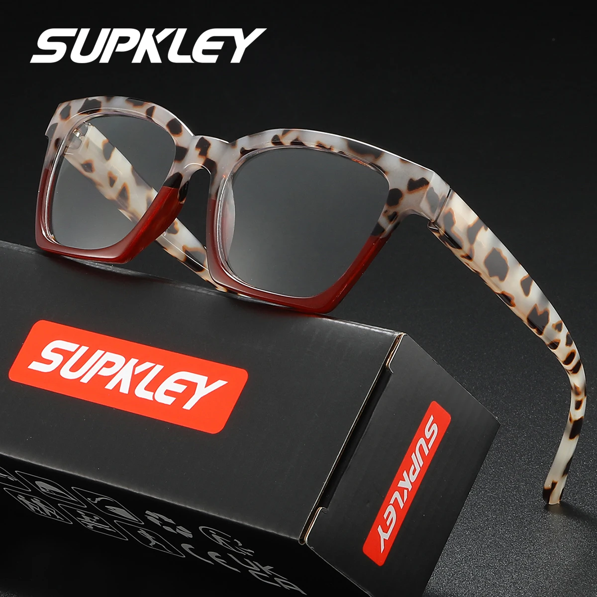 SUPKLEY Lightweight, Comfortable, High-End Reading Glasses With Square Frame For Reading And High-Definition Reading
SUPKLEY Lightweight, Comfortable, High-End Reading Glasses With Square Frame For Reading And High-Definition Reading