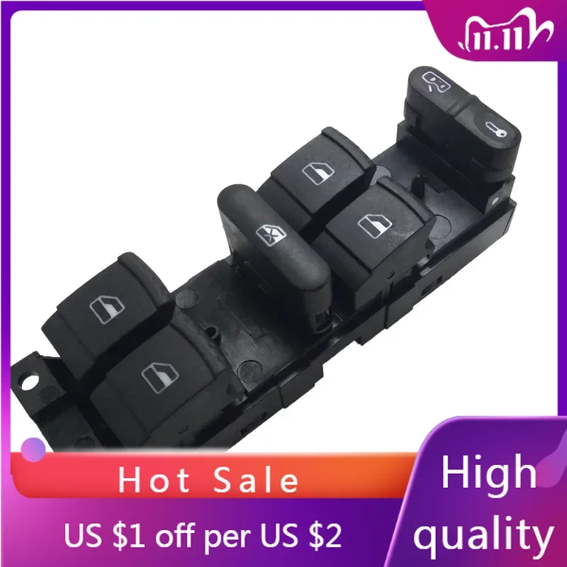 Window Main Control Button Switch For Volkswagen Bora Golf Passat 1997-2006 Electric Power Window Switch Master 1J4959857D NEW
Window Main Control Button Switch For Volkswagen Bora Golf Passat 1997-2006 Electric Power Window Switch Master 1J4959857D NEW