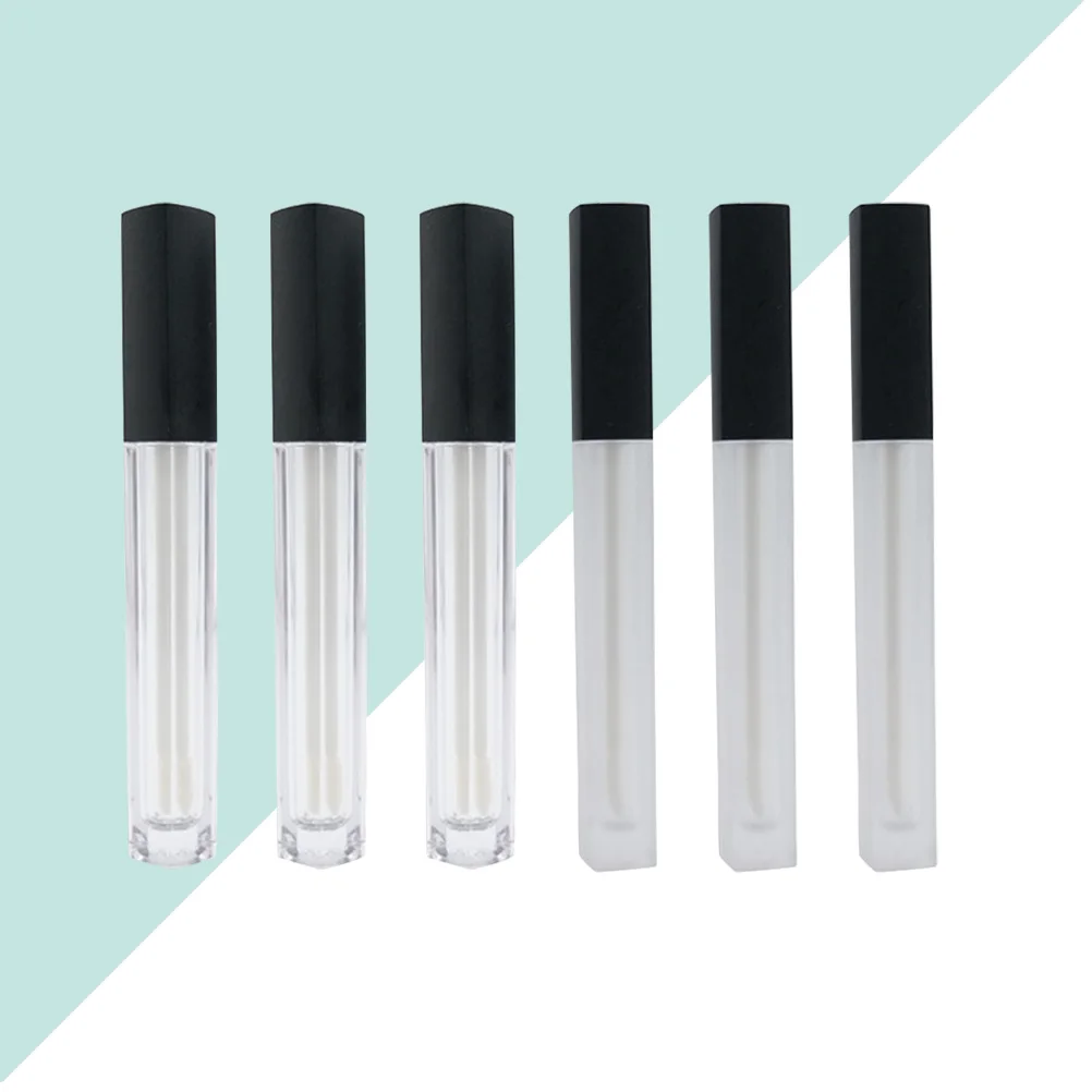 6pcs Lip Gloss Tube Clear Mini Fashion Black Portable Travel Safe Durable Material Visible Volume Cosmetics Container
6pcs Lip Gloss Tube Clear Mini Fashion Black Portable Travel Safe Durable Material Visible Volume Cosmetics Container