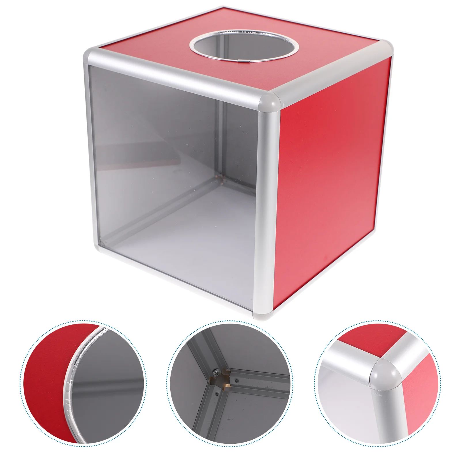 Ballot Box Lottery Office Mail Boxes Raffle Ticket Containers Aluminum Alloy Clear Voting Storage
Ballot Box Lottery Office Mail Boxes Raffle Ticket Containers Aluminum Alloy Clear Voting Storage