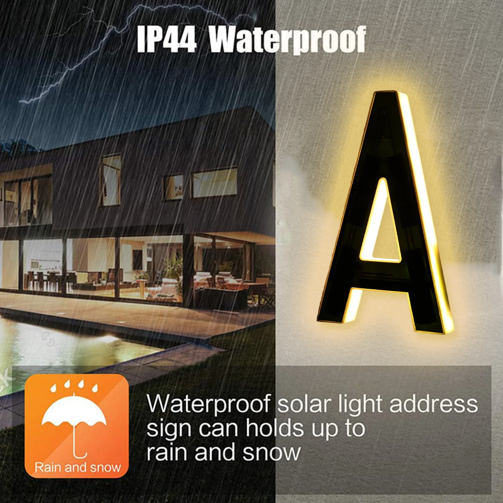 17cm Solar LED House Numbers & Letters for Outside LED Address Sign Wall Mount for Home Exterior Residences Apartments Factories
17cm Solar LED House Numbers & Letters for Outside LED Address Sign Wall Mount for Home Exterior Residences Apartments Factories