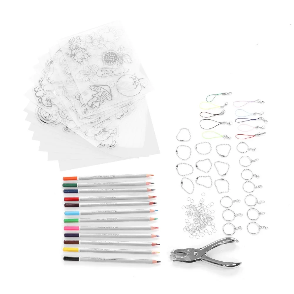 157pcs Portable Heat Shrink Sheet Set Manual DIY Color Shrinky Dink Sheets Plastic Shrink Plastic Sheet DIY Keychains
157pcs Portable Heat Shrink Sheet Set Manual DIY Color Shrinky Dink Sheets Plastic Shrink Plastic Sheet DIY Keychains