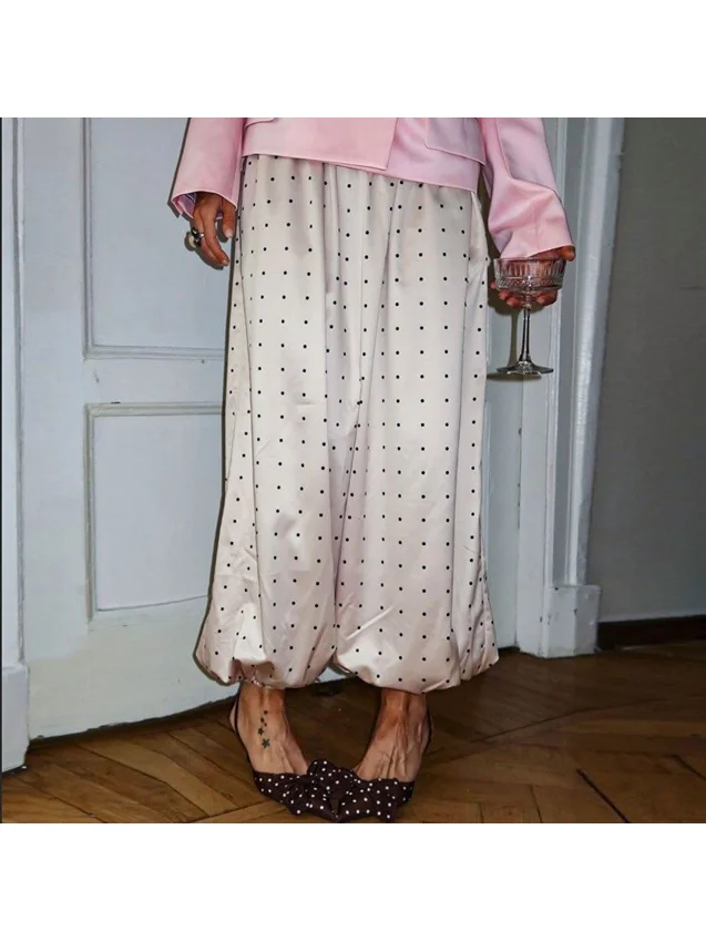 Spring 2026 Fashionable White Polka Dot Loose Straight Leg Pants Women's Cross-Border Casual Trousers CleanFit Style Polyeste...
Spring 2026 Fashionable White Polka Dot Loose Straight Leg Pants Women's Cross-Border Casual Trousers CleanFit Style Polyeste...