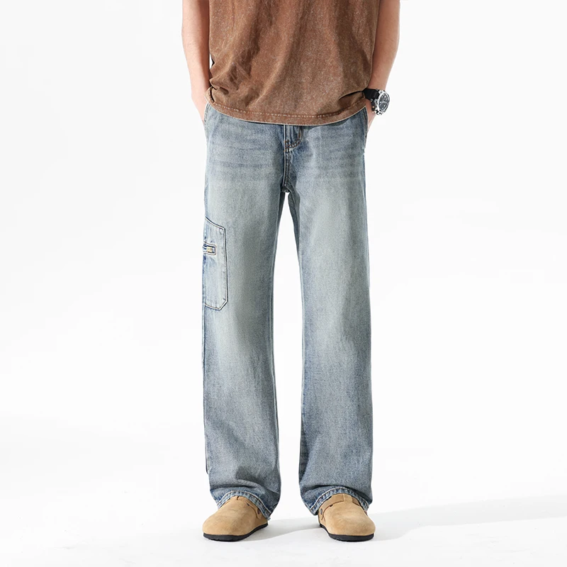 Autumn and Winter American Retro Trendy Washed Distressed Denim Jeans Men's Casual Pants Regular Straight Pants Plus Size 40
Autumn and Winter American Retro Trendy Washed Distressed Denim Jeans Men's Casual Pants Regular Straight Pants Plus Size 40