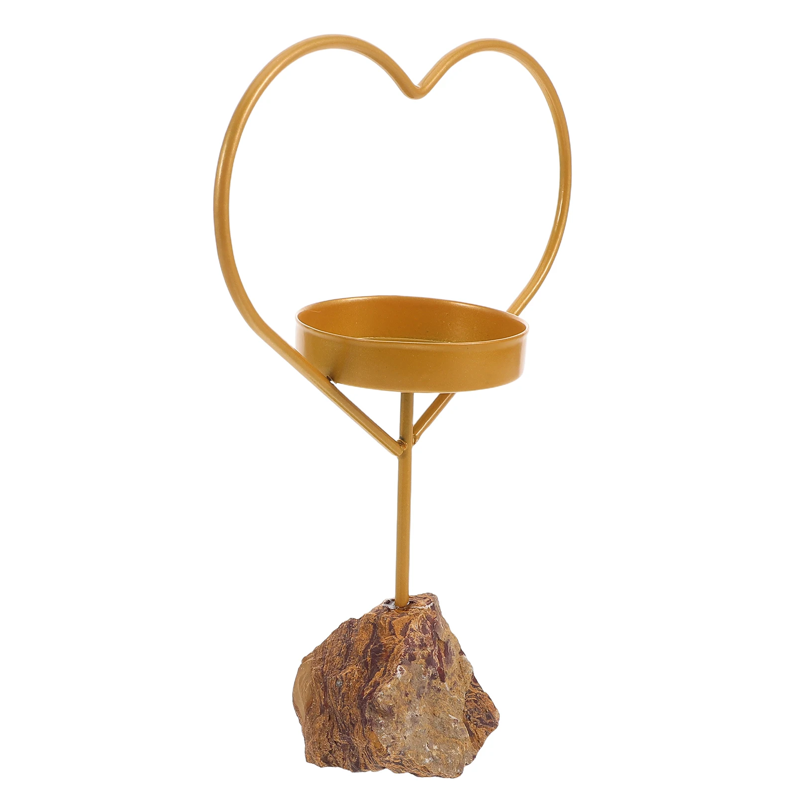 Crystal Holder Vintage Table Centerpiece Aromatherapy Stand Golden Metal Decor Heart Shaped Wax Burner Stone
Crystal Holder Vintage Table Centerpiece Aromatherapy Stand Golden Metal Decor Heart Shaped Wax Burner Stone