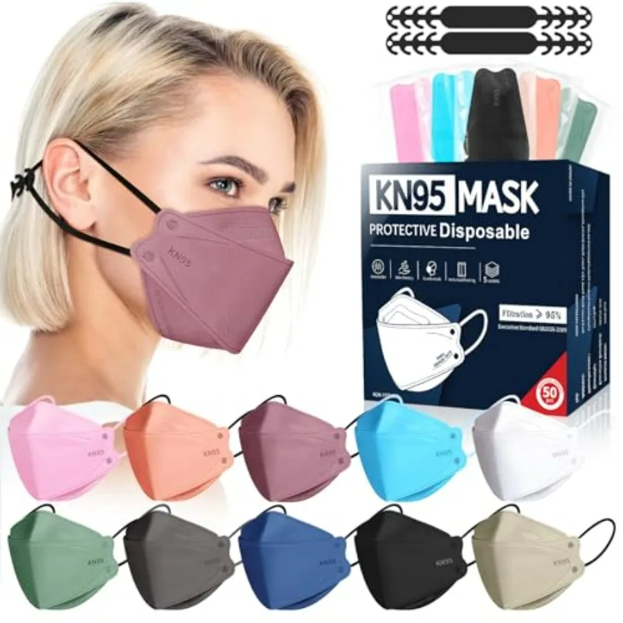 FENFEN KN95 Face Masks Disposable Adults - 50 Pack 5 Layer Protection Dust Breathable Comfortable Respirator Women KN95 Mask In
FENFEN KN95 Face Masks Disposable Adults - 50 Pack 5 Layer Protection Dust Breathable Comfortable Respirator Women KN95 Mask In