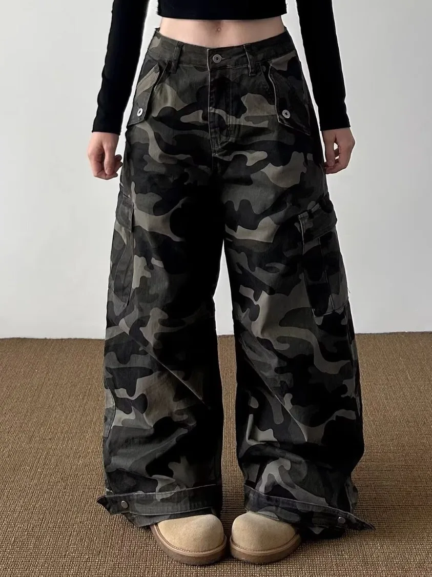 American Waed Vintage Camouflage Multi-ket Work Pants Men Women Spring Loose Casual Straight Leg Jeans Casual Trousers
American Waed Vintage Camouflage Multi-ket Work Pants Men Women Spring Loose Casual Straight Leg Jeans Casual Trousers