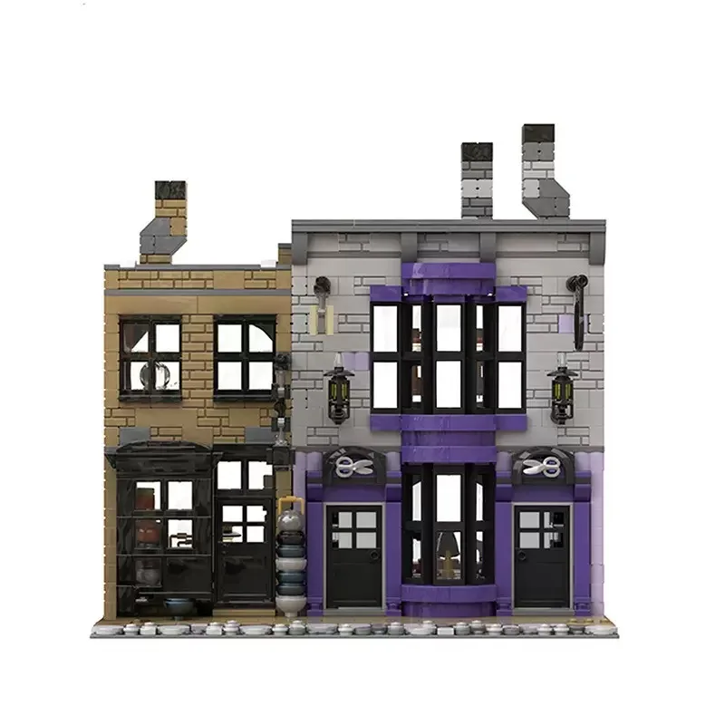 MOC City Street View Madame Malkins Модель Строительные блоки Котел Potage's Architecture Alley House Кирпичи Игрушка-головоломка Подарки для детей
MOC City Street View Madame Malkins Модель Строительные блоки Котел Potage's Architecture Alley House Кирпичи Игрушка-головоломка Подарки для детей