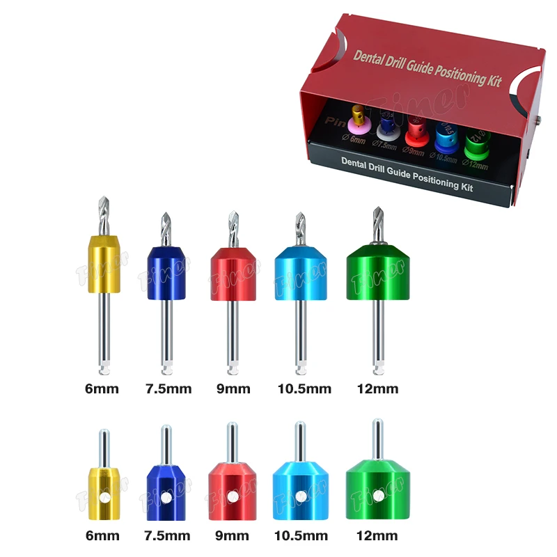 Dental Drill Guide Positioning Kit 10pcs Dental Implant Drill Burs Kit for Dental Implantation Dentistry Tool
Dental Drill Guide Positioning Kit 10pcs Dental Implant Drill Burs Kit for Dental Implantation Dentistry Tool