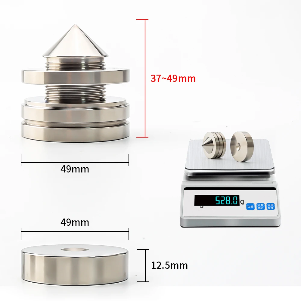 4Sets IF4939SS Stainless Steel Speaker Spikes Adjustable Damping Feet Isolation Stand Pads Base Mat HIFI Mounts Large size 49mm
4Sets IF4939SS Stainless Steel Speaker Spikes Adjustable Damping Feet Isolation Stand Pads Base Mat HIFI Mounts Large size 49mm