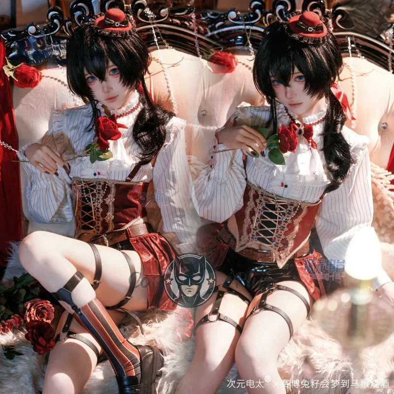 Bartri Cosplay Costume Anime Ikezaki Misa Bathory Gorgeous Shirt Hat Shorts Belt Halloween Party Sweet New Men Women Uniform
Bartri Cosplay Costume Anime Ikezaki Misa Bathory Gorgeous Shirt Hat Shorts Belt Halloween Party Sweet New Men Women Uniform