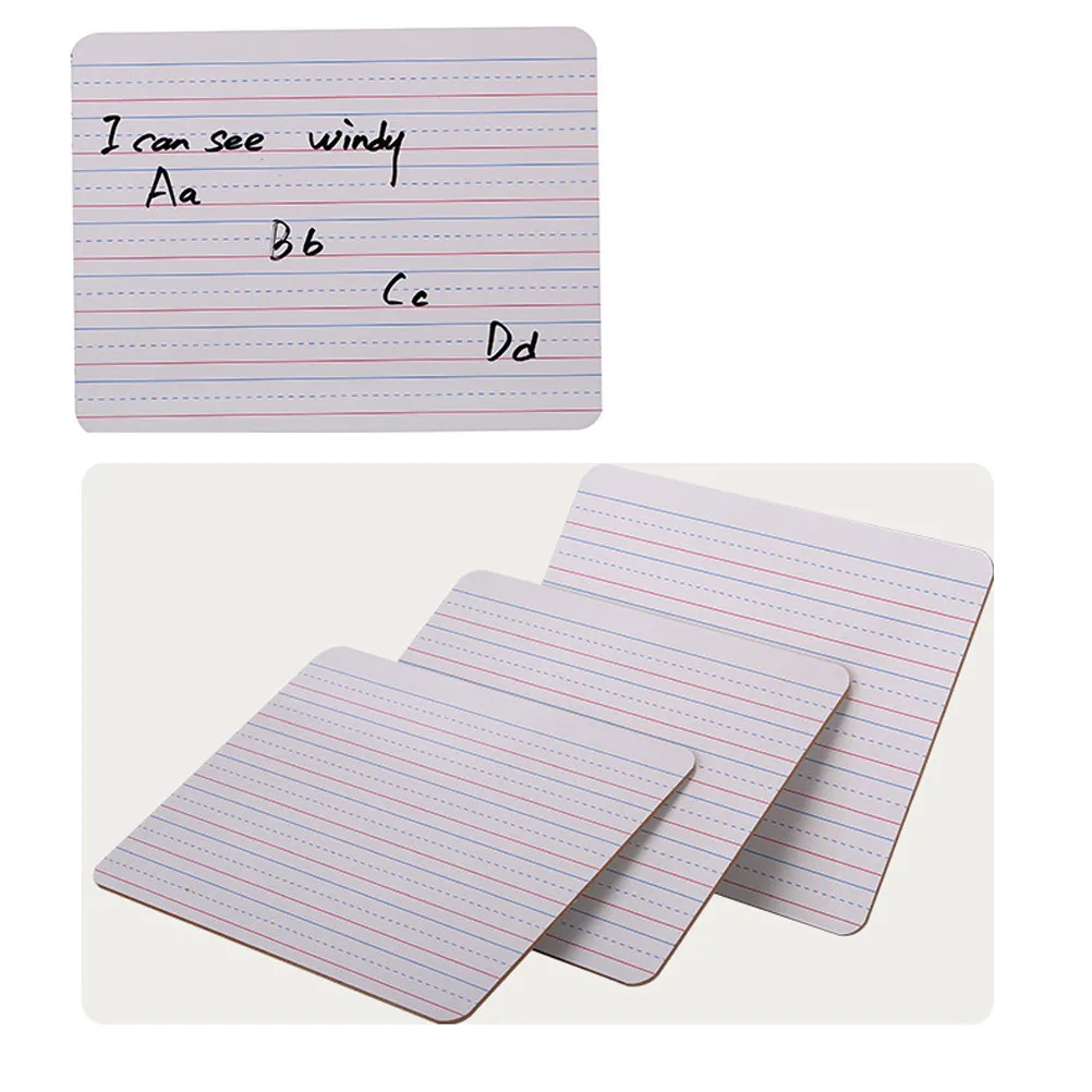 6Pcs Double Sided Dry Erase Lap Board Three Space Whiteboard Reusable Eco Friendly for Students Teachers Home
6Pcs Double Sided Dry Erase Lap Board Three Space Whiteboard Reusable Eco Friendly for Students Teachers Home