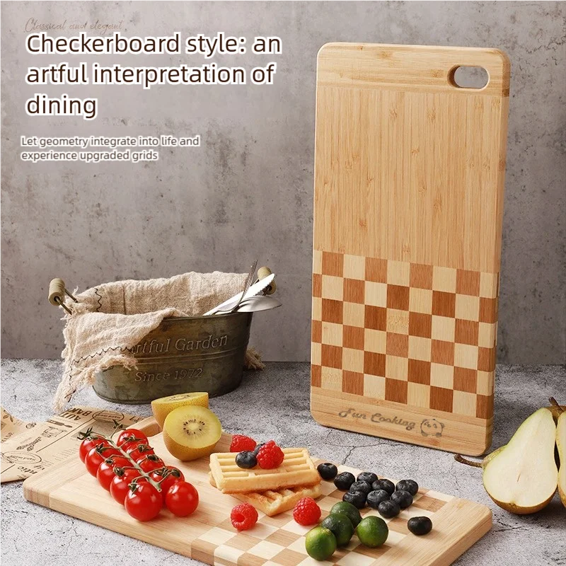 1pc Bamboo cutting board, Western style steak board, checkerboard bamboo cooking board, kitchen chopping board, kitchen supplies
1pc Bamboo cutting board, Western style steak board, checkerboard bamboo cooking board, kitchen chopping board, kitchen supplies