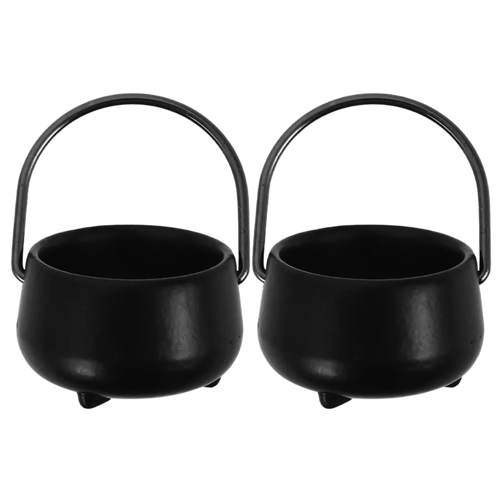 2Pcs Black Mini Cauldron Halloween Miniature Accessory Small Cauldron Ornament for Halloween Decor Micro Landscape
2Pcs Black Mini Cauldron Halloween Miniature Accessory Small Cauldron Ornament for Halloween Decor Micro Landscape