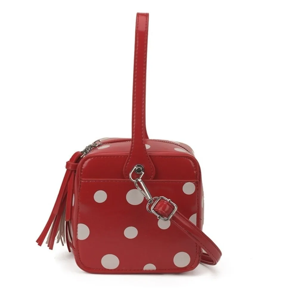 Versatile Elegant Women Polka Dot Handbag Zipper Closure Magic Box Shape Clutch Bag Soft Leather Crossbody Bag
Versatile Elegant Women Polka Dot Handbag Zipper Closure Magic Box Shape Clutch Bag Soft Leather Crossbody Bag