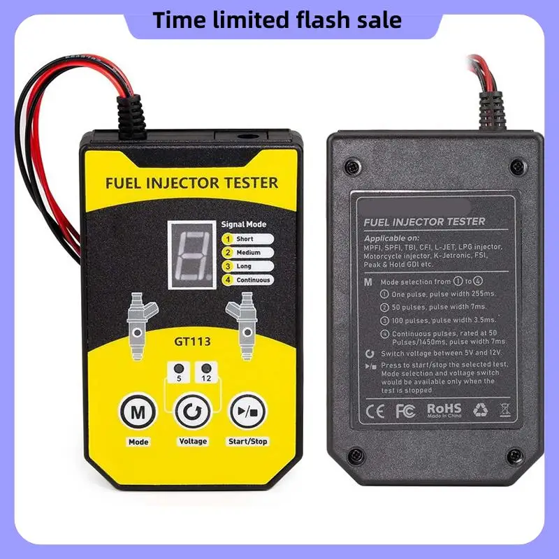 A40T Tester Cleaner Kit 8 Pulse Modes Injector Tester 6 Size Cleaning Adapters 12V/5V Output Power Drive
A40T Tester Cleaner Kit 8 Pulse Modes Injector Tester 6 Size Cleaning Adapters 12V/5V Output Power Drive