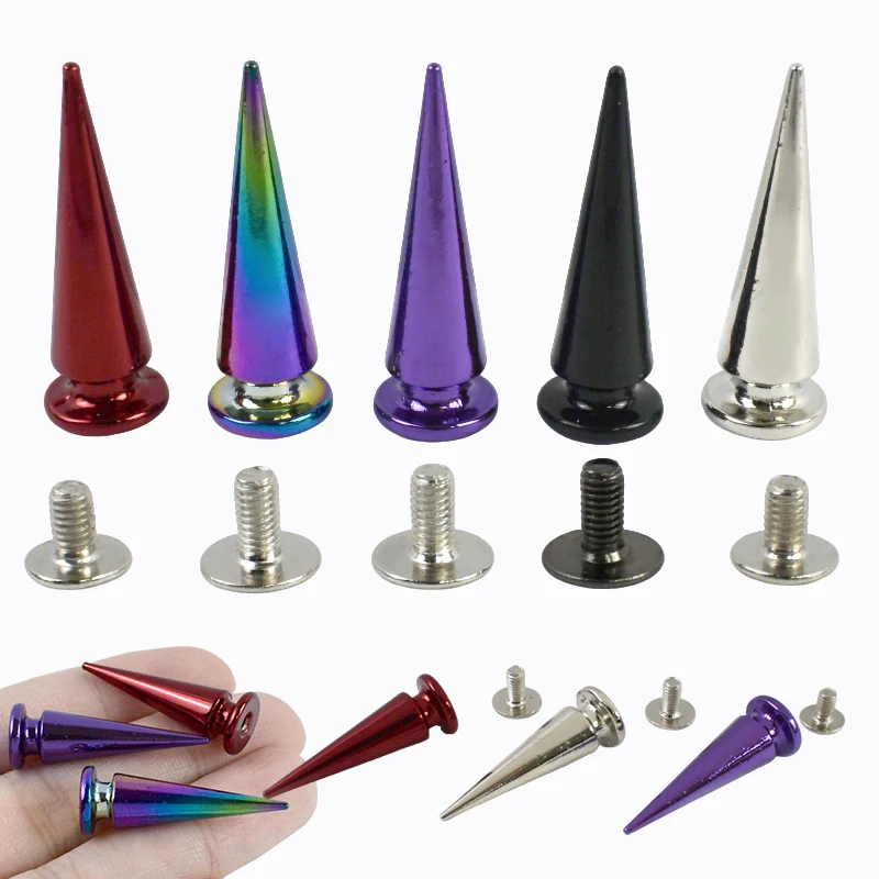 5/10/20Pcs Metal Cone Studs Rivets Punk Spikes Screwbacks for Handbag Shoes Purse Garment Leather Craft Hardware DIY Accessories
5/10/20Pcs Metal Cone Studs Rivets Punk Spikes Screwbacks for Handbag Shoes Purse Garment Leather Craft Hardware DIY Accessories