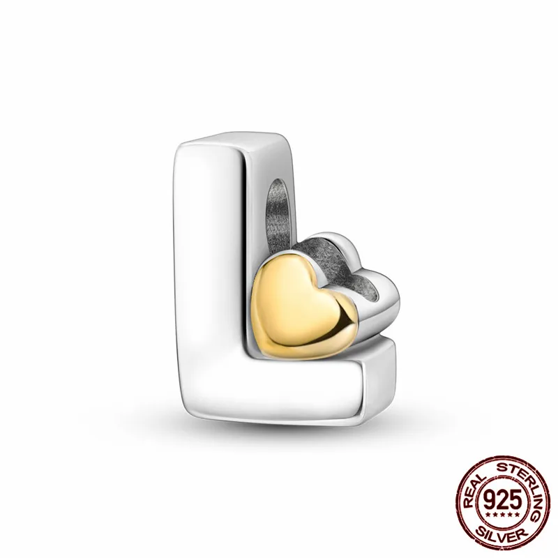 This S925 sterling silver heart-shaped letter L charm paired with an original bracelet is a DIY jewelry gift perfect for women
This S925 sterling silver heart-shaped letter L charm paired with an original bracelet is a DIY jewelry gift perfect for women